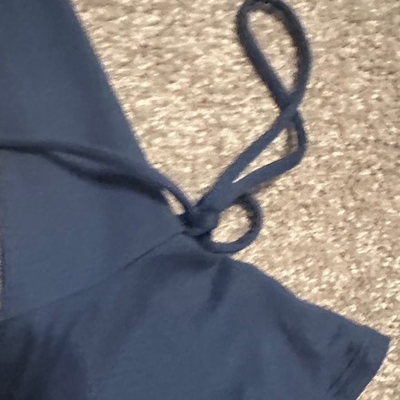 Forever 21 Navy Long Sleeve Dress with Tie Details - Picture 3 of 4